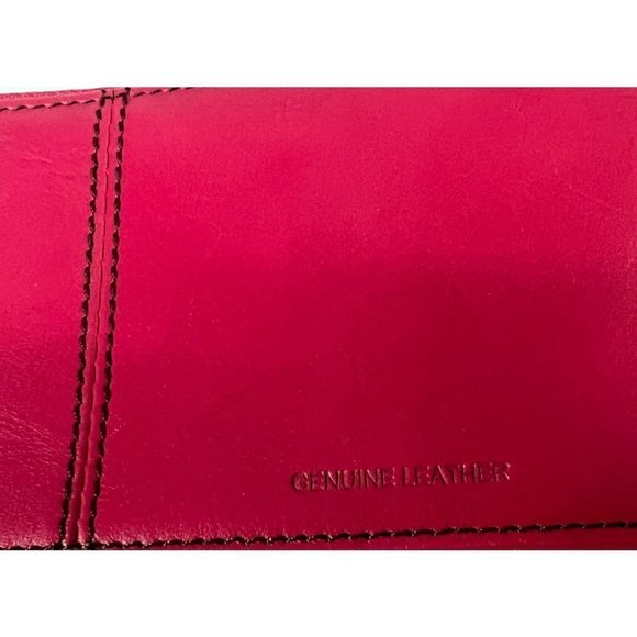 Etienne Agner women's pink leather zip around wallet - Picture 5 of 5